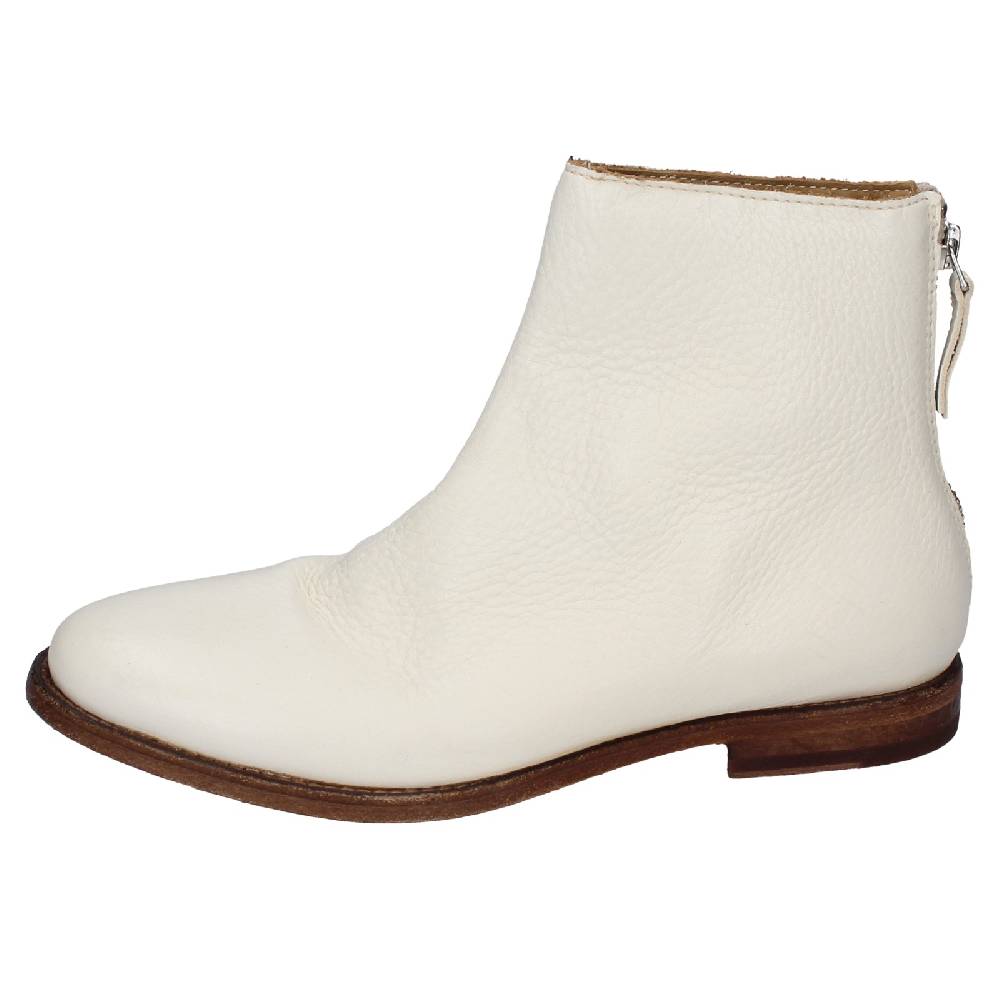scarpe donna MOMA stivaletti bianco pelle 31402B VINTAGE EX471 Sottocosto