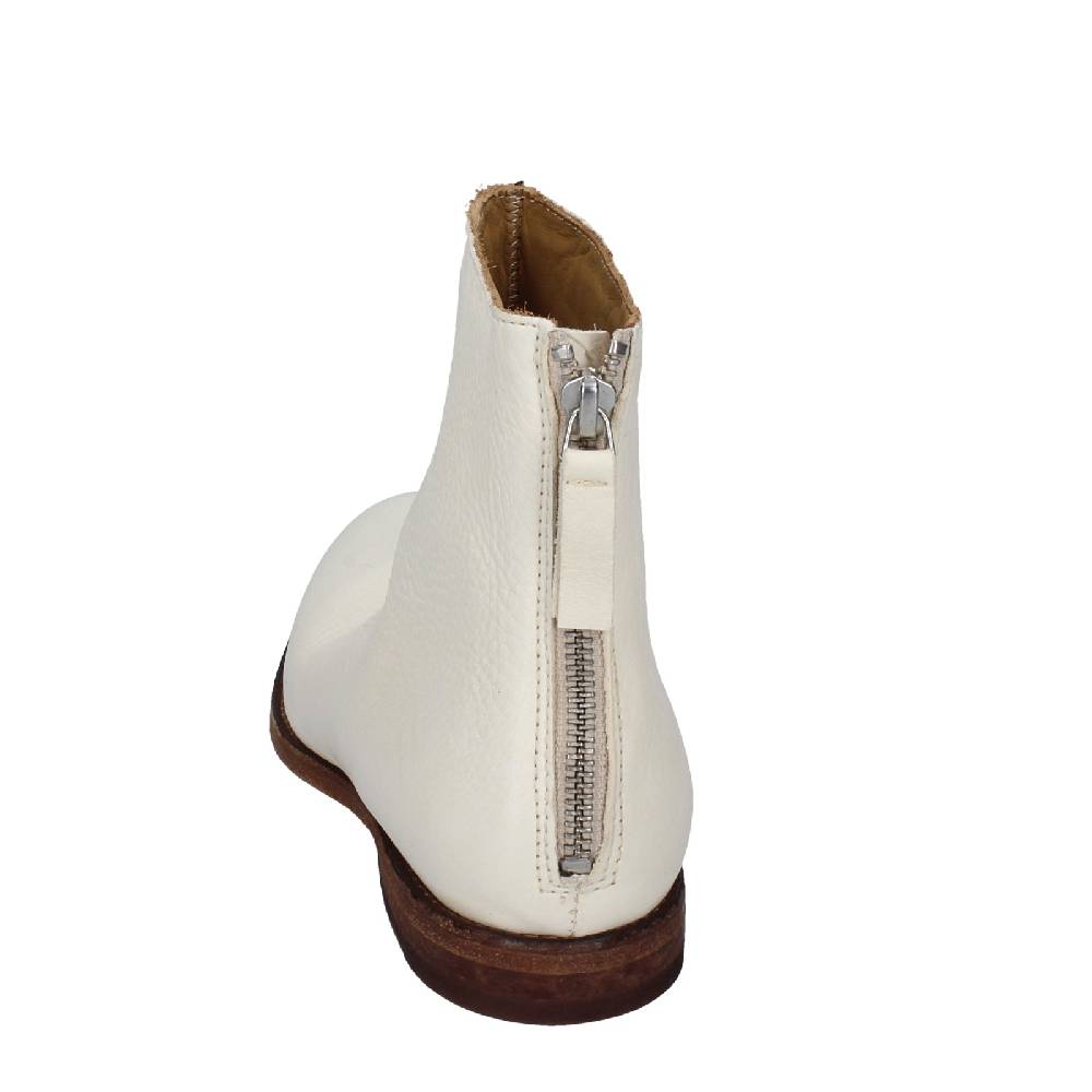 scarpe donna MOMA stivaletti bianco pelle 31402B VINTAGE EX471 Sottocosto
