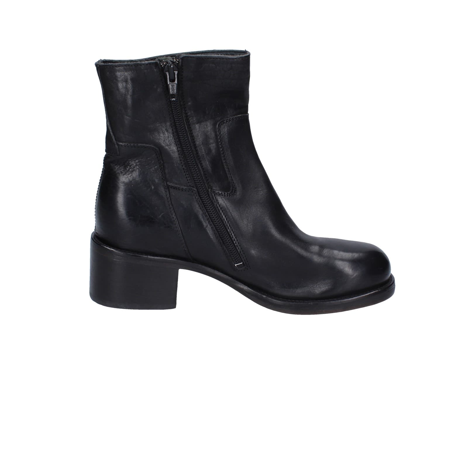 scarpe donna MOMA stivaletti nero pelle 72303C-CU EY498 Sconto