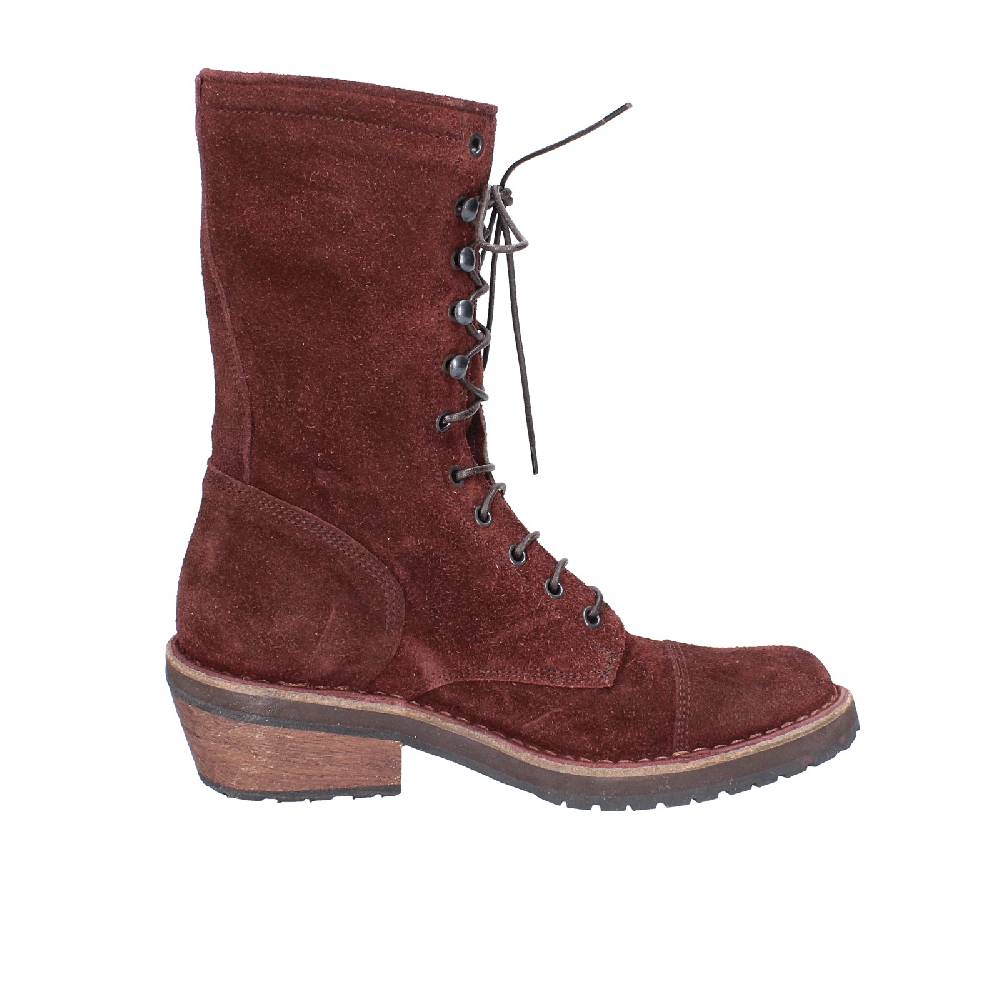 scarpe donna MOMA stivaletti bordeaux camoscio 77301C VINTAGE EX520 Outlet