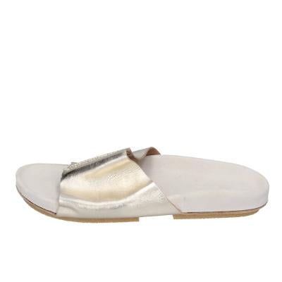 scarpe donna MOMA sandali oro pelle platino 1GS455-RA BC69 Saldi Di Fabbrica