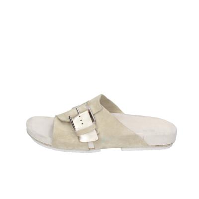 scarpe donna MOMA sandali beige pelle oro camoscio 1GS458-K0B BC770 2025