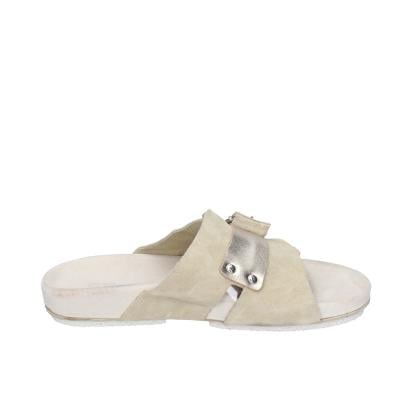 scarpe donna MOMA sandali beige pelle oro camoscio 1GS458-K0B BC770 2025