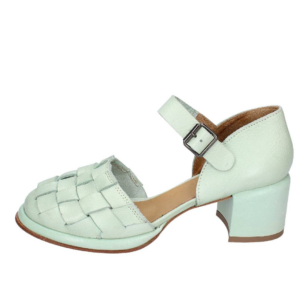 scarpe donna MOMA sandali verde pelle 44402G VINTAGE EX462 Italy