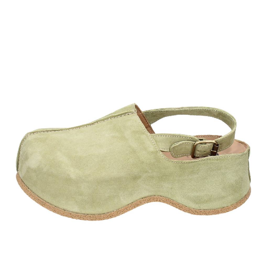 scarpe donna MOMA sandali verde camoscio 1GS468 EX373 In Linea