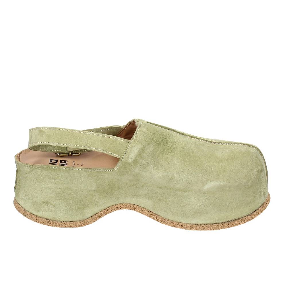scarpe donna MOMA sandali verde camoscio 1GS468 EX373 In Linea