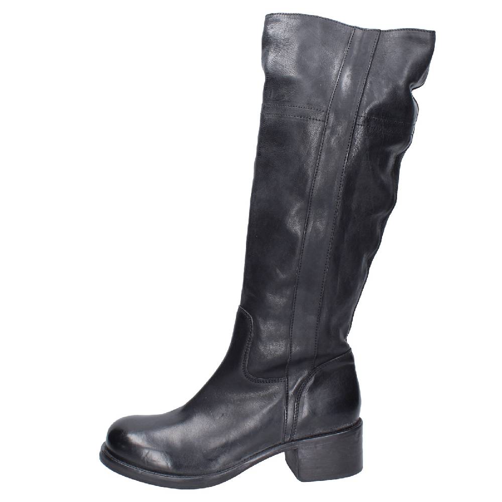 scarpe donna MOMA stivali nero pelle 72306D VINTAGE EX511 Pezzi Unici