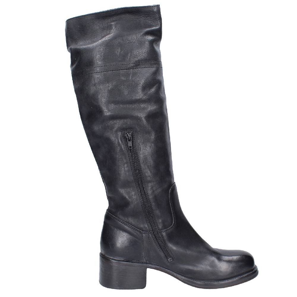 scarpe donna MOMA stivali nero pelle 72306D VINTAGE EX511 Pezzi Unici