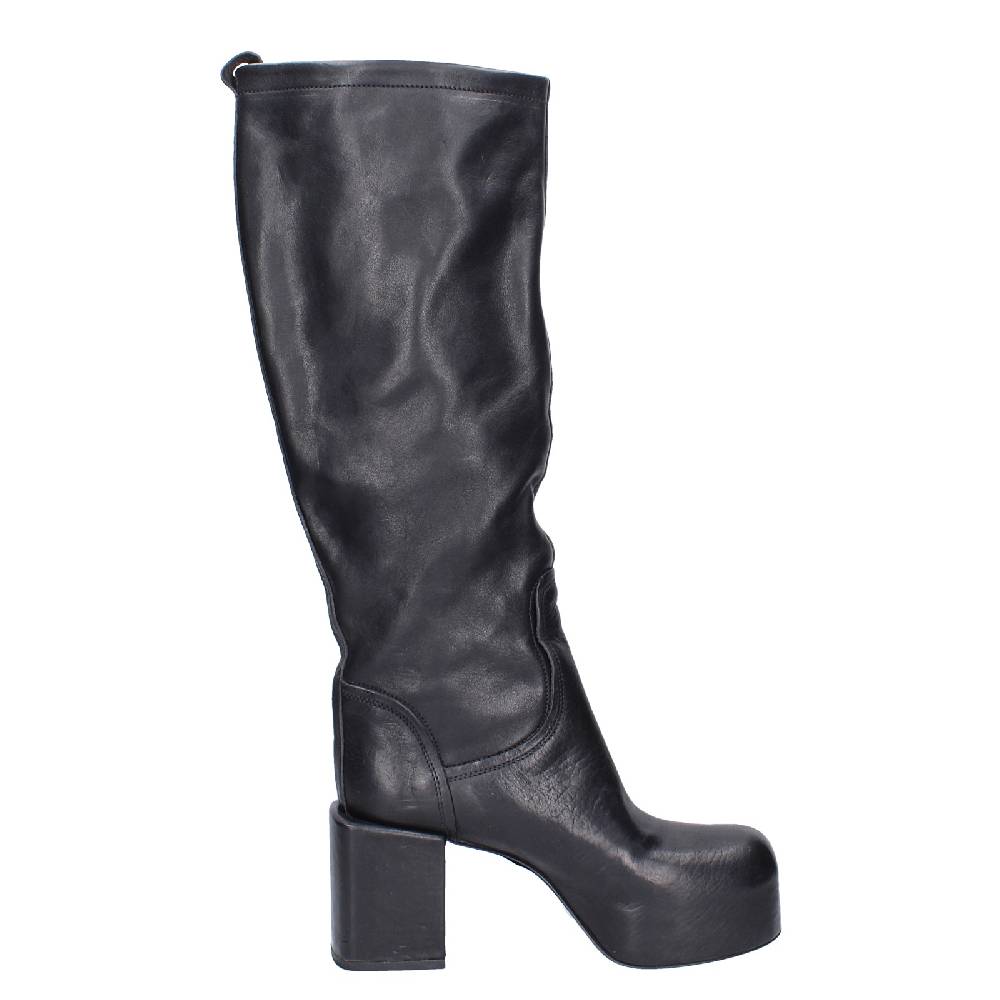 scarpe donna MOMA stivali nero pelle VINTAGE EX524 Soddisfazione Garantita