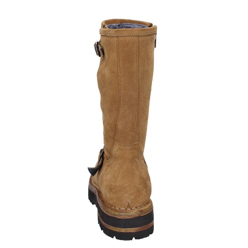 scarpe donna MOMA stivali marrone camoscio 81303C VINTAGE EX518 Sostegno trimestrale