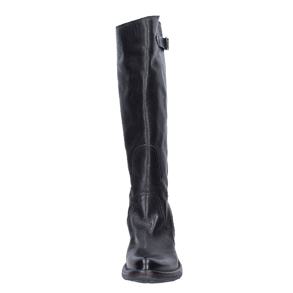 scarpe donna MOMA stivali nero pelle 77303D VINTAGE EX521 Fino Al -60%