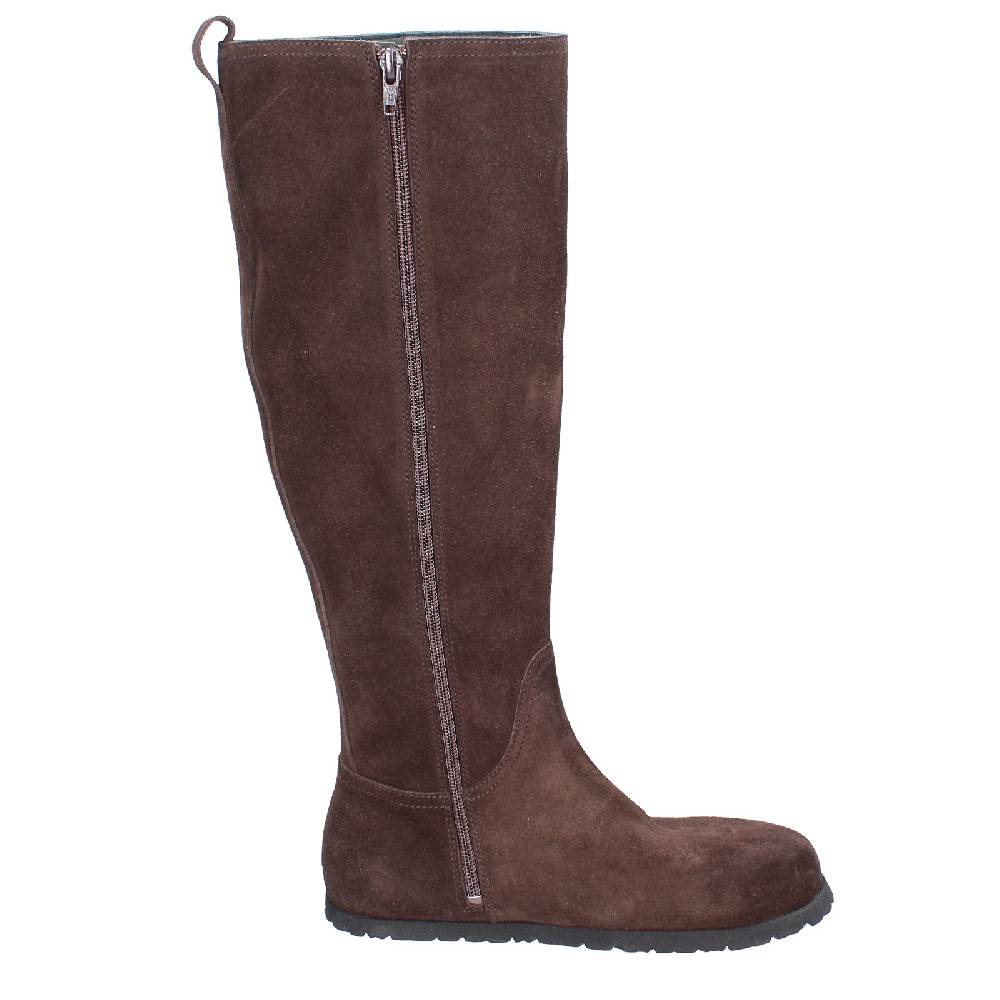 scarpe donna MOMA stivali marrone camoscio VINTAGE EX519 Sottocosto