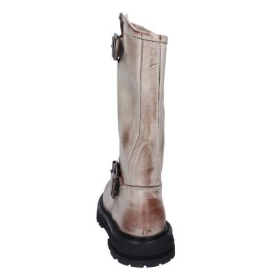 scarpe donna MOMA stivali marrone pelle beige 1DW340 VINTAGE BD924 Novità