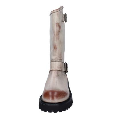 scarpe donna MOMA stivali marrone pelle beige 1DW340 VINTAGE BD924 Novità