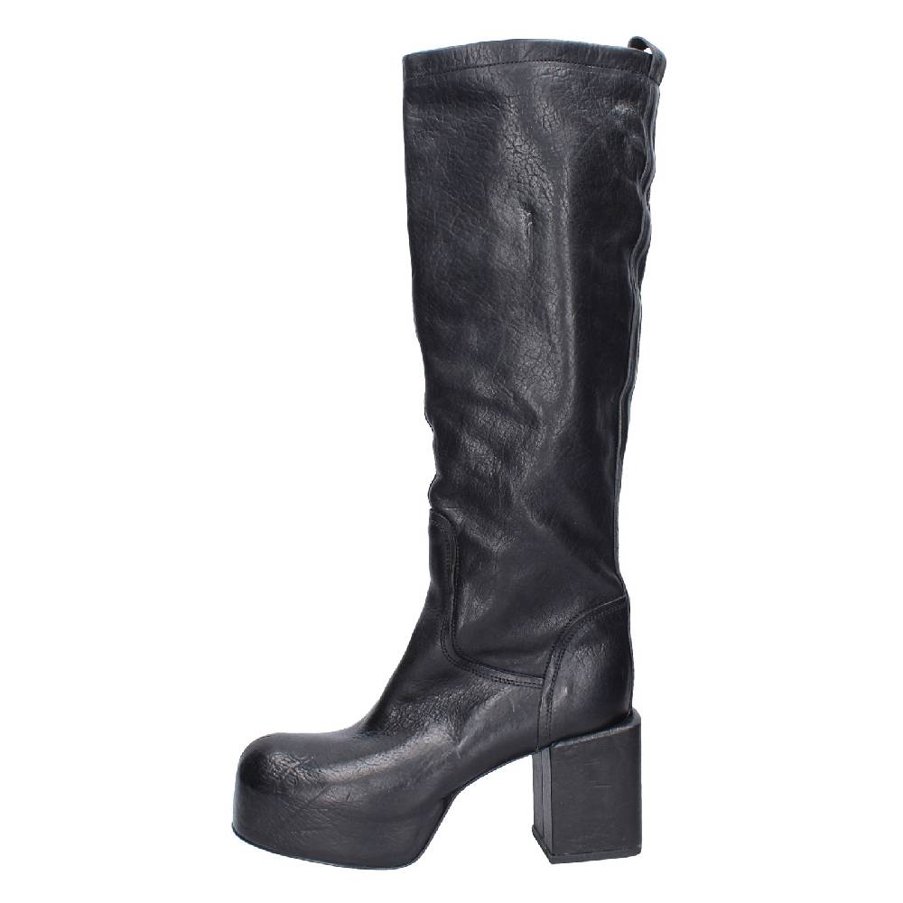 scarpe donna MOMA stivali nero pelle 87305D VINTAGE EX512 Economico