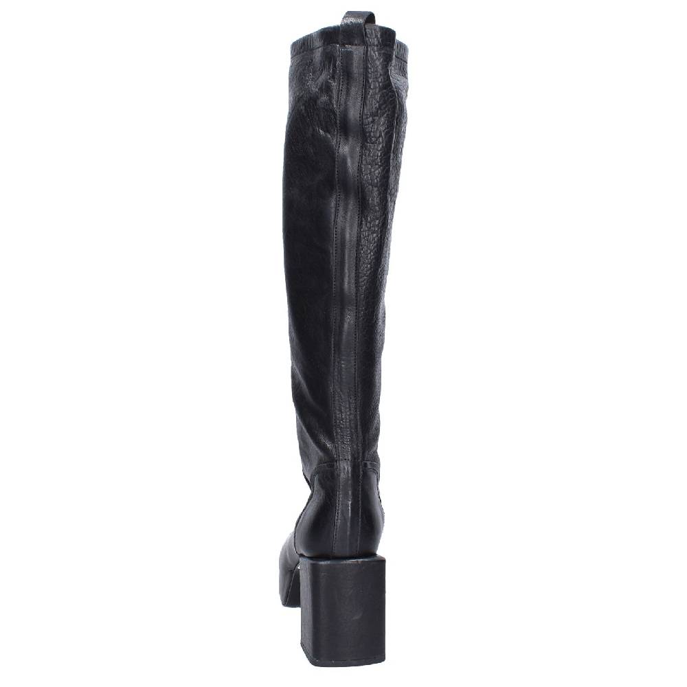 scarpe donna MOMA stivali nero pelle 87305D VINTAGE EX512 Economico