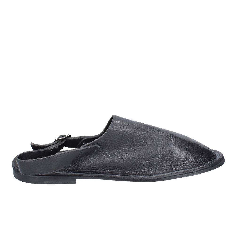scarpe uomo MOMA sandali nero pelle 20401G VINTAGE EX392 Vendita Economica