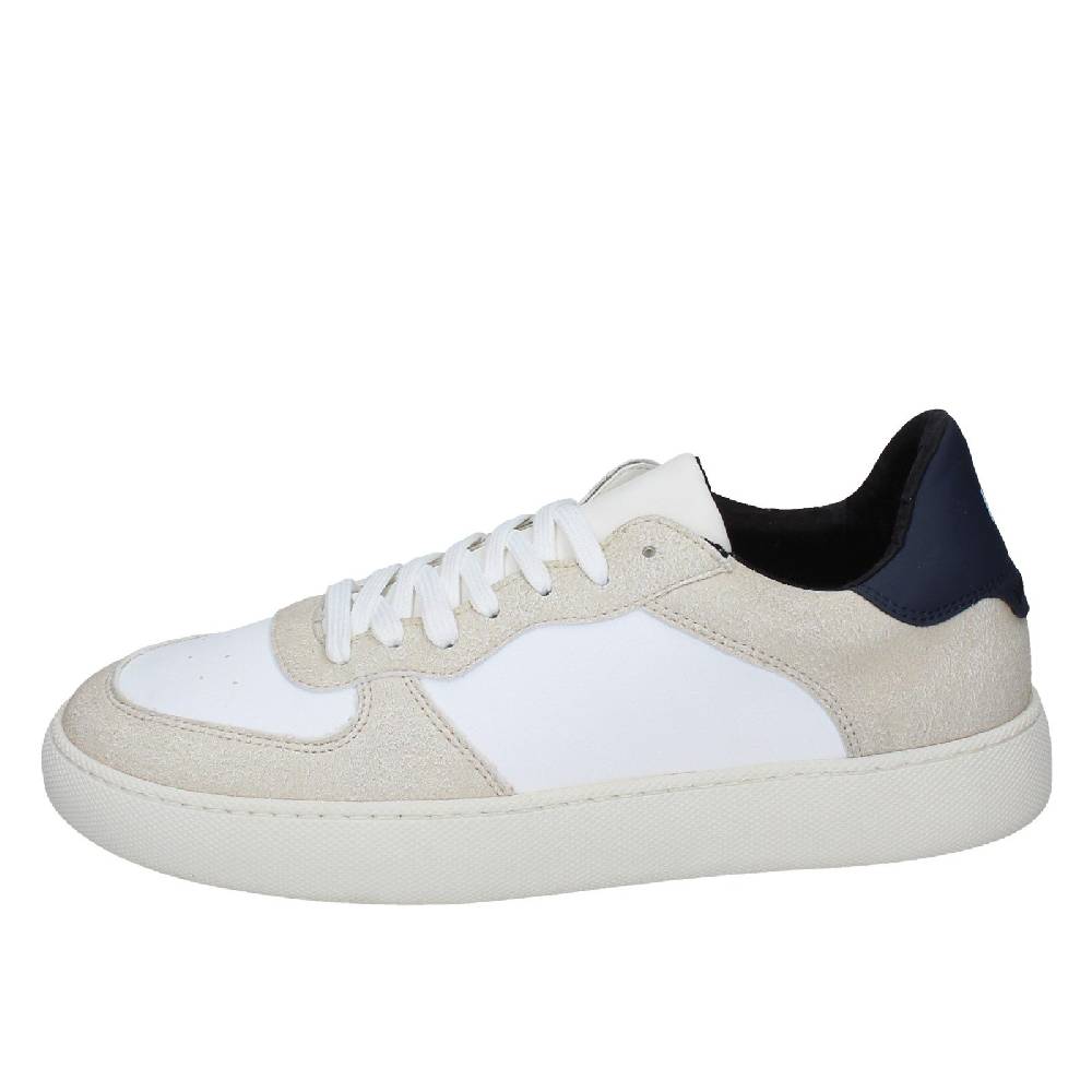 scarpe uomo NIRA RUBENS sandali bianco pelle beige camoscio EX195 Saldi Di Fabbrica