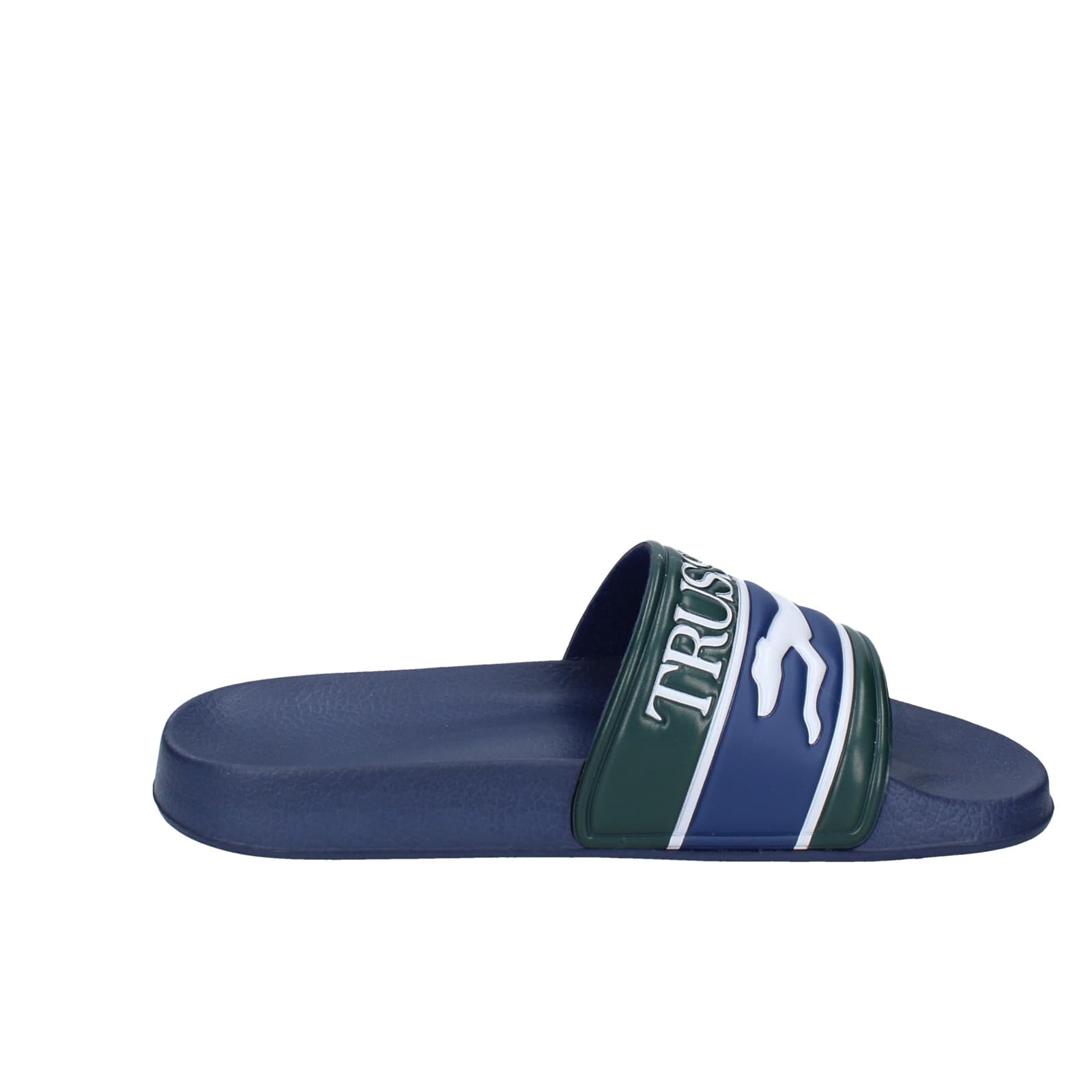 scarpe uomo TRUSSARDI sandali blu plastica verde EY246 I Più Venduti