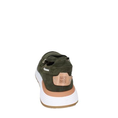 scarpe uomo MOMA mocassini verde camoscio 4FS413-CRPL BC87 Moda