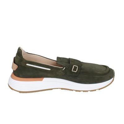 scarpe uomo MOMA mocassini verde camoscio 4FS413-CRPL BC87 Moda
