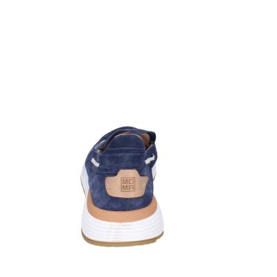 scarpe uomo MOMA mocassini blu camoscio 4FS413-CRPG BC818 Promozione Limitata