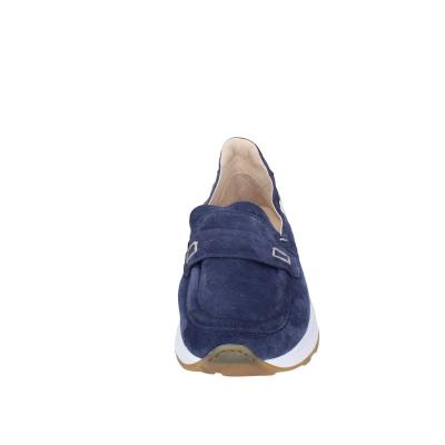 scarpe uomo MOMA mocassini blu camoscio 4FS413-CRPG BC818 Promozione Limitata
