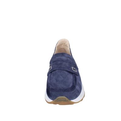 scarpe uomo MOMA mocassini blu camoscio 4FS413-CRPG BC773 2025