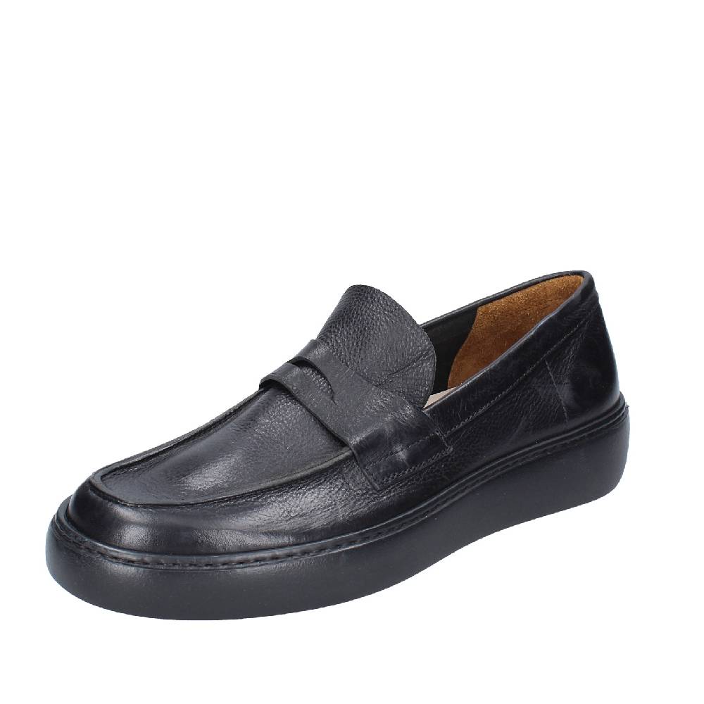 scarpe uomo MOMA mocassini nero pelle 11402E VINTAGE EX385