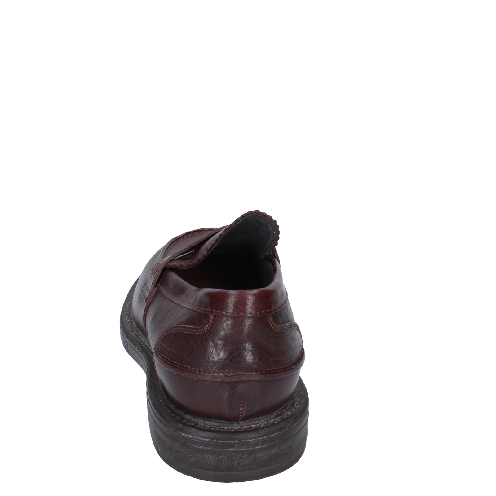 scarpe uomo MOMA mocassini marrone pelle 65305E EY516 Nuovo