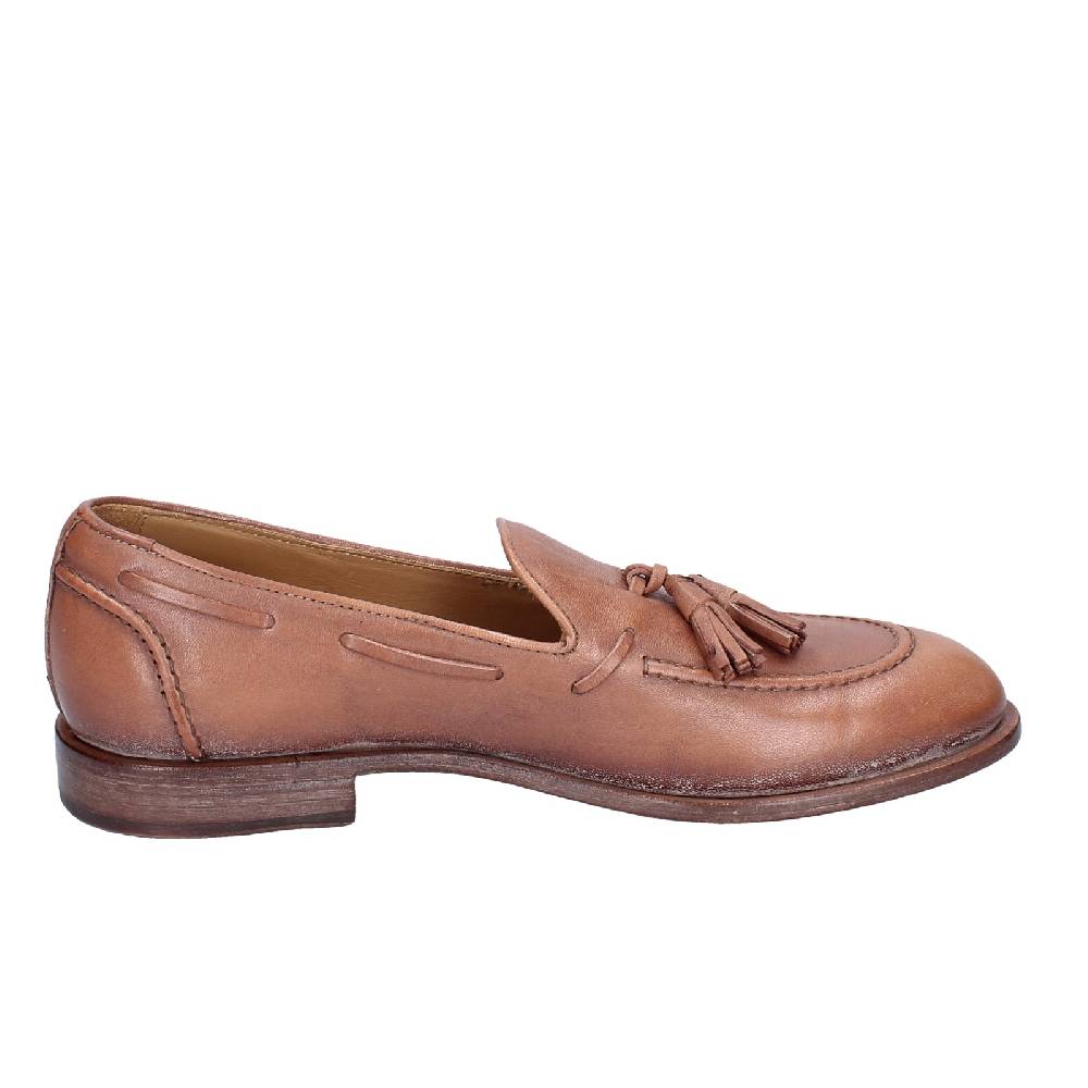 scarpe uomo MOMA mocassini marrone pelle 2FS410 VINTAGE EX375 Prezzo Ridotto