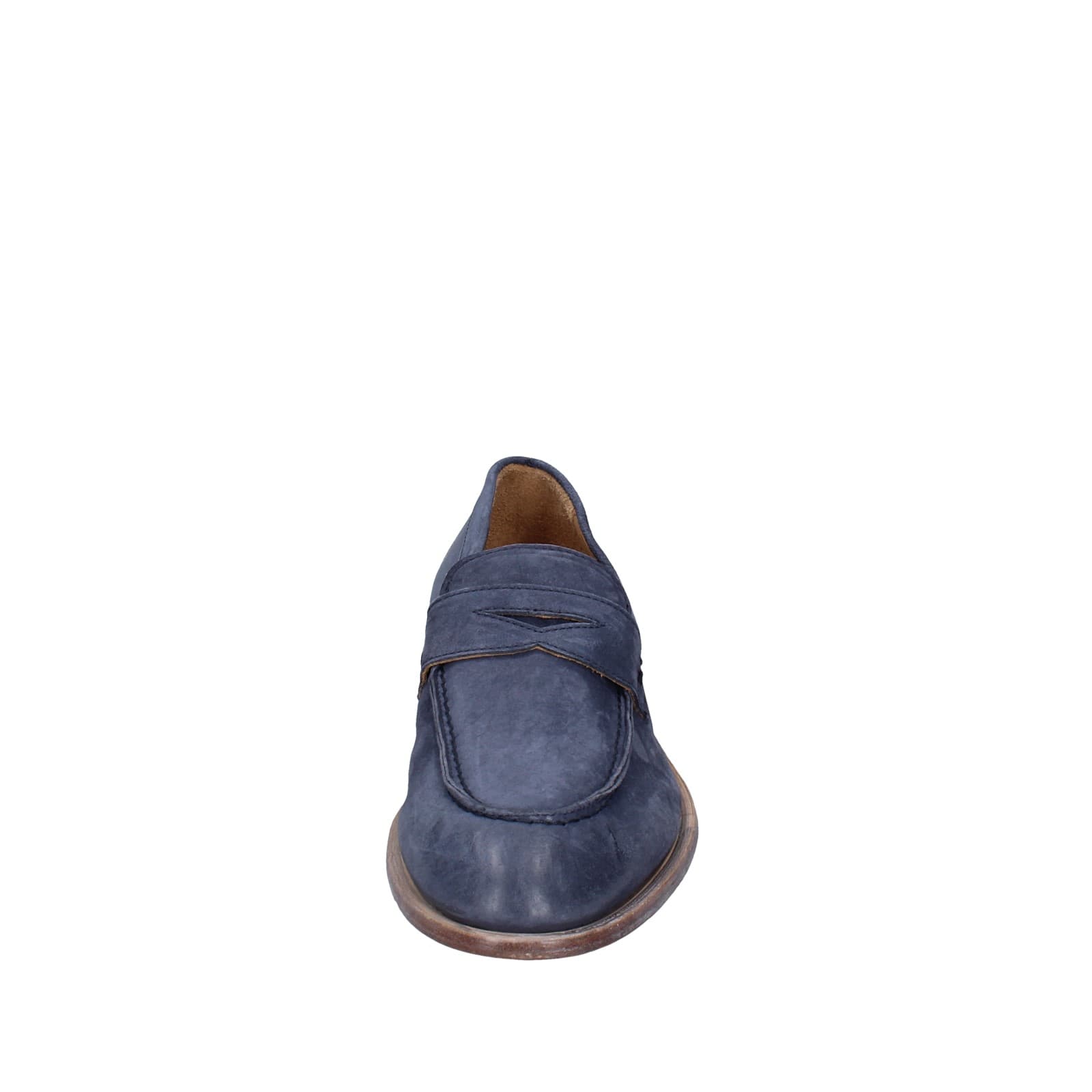 scarpe uomo MOMA mocassini blu camoscio 2E5449-OW EY425 Vendita
