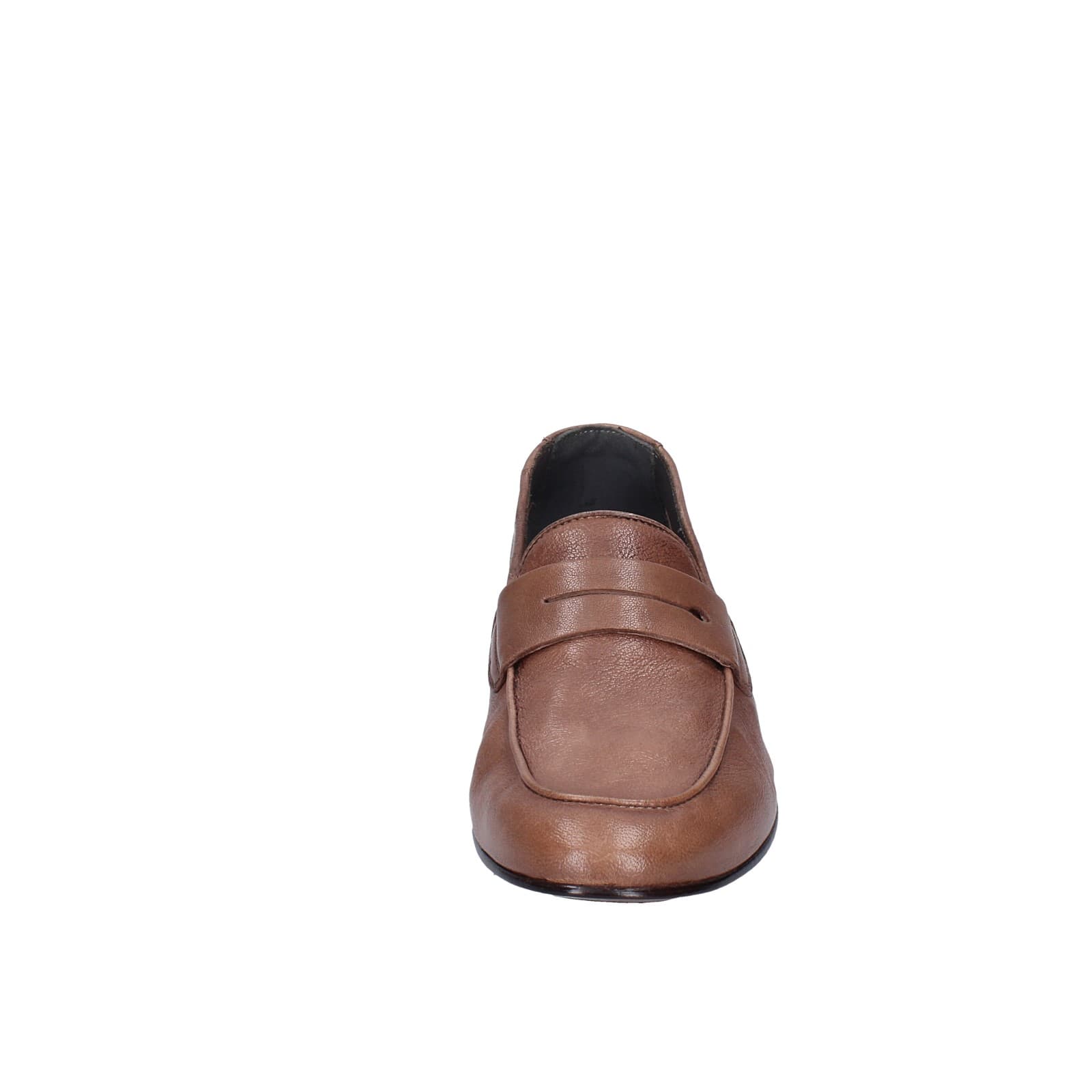 scarpe uomo POLLINI mocassini marrone pelle EY34 Negozi Online