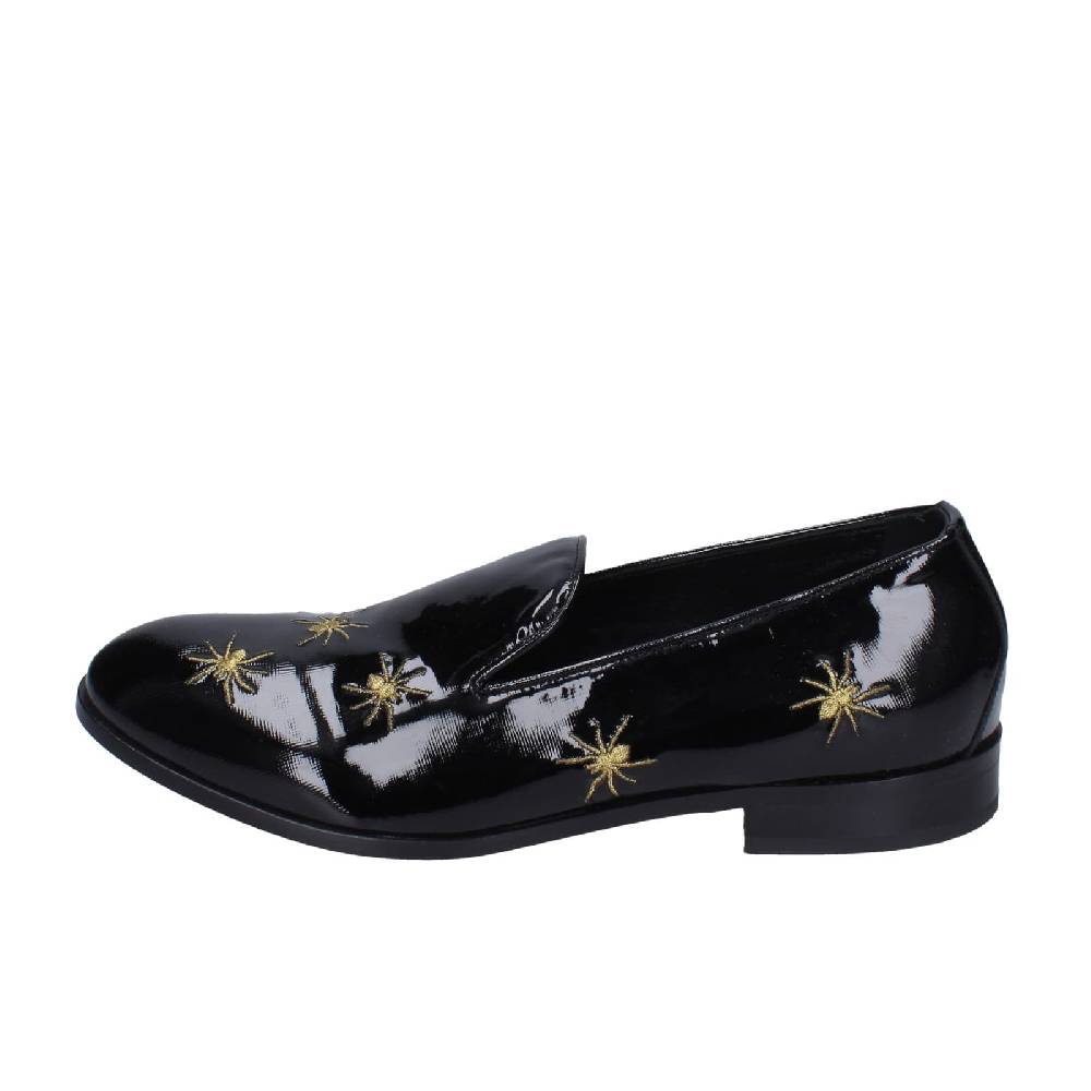 scarpe uomo EVEET mocassini nero vernice EZ169 Consegna Veloce