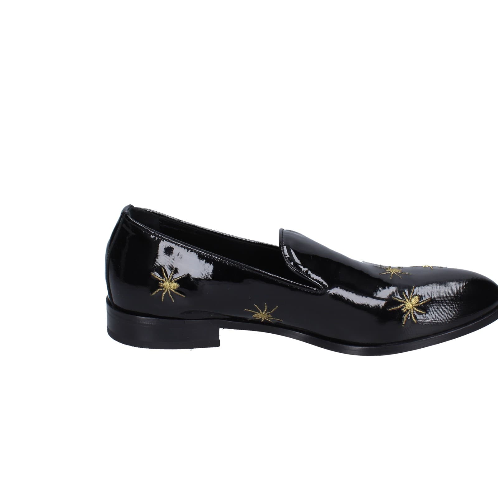 scarpe uomo EVEET mocassini nero vernice EZ169 Consegna Veloce