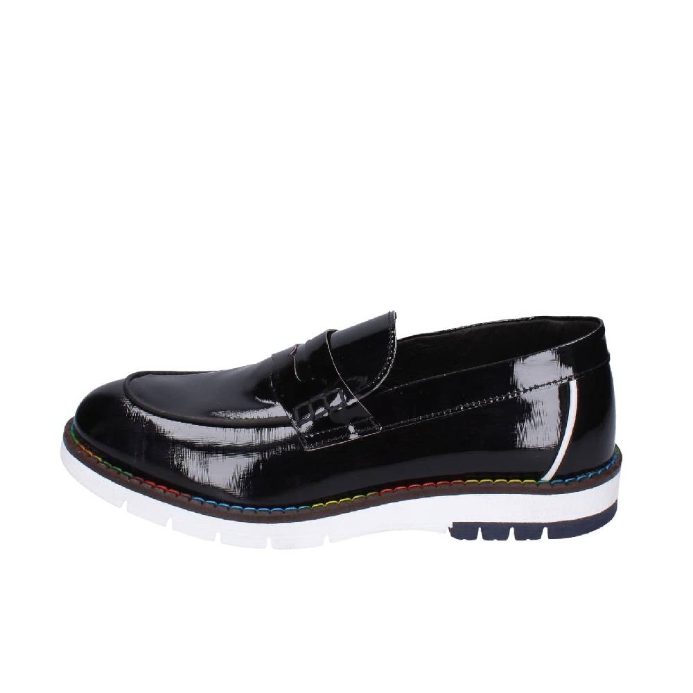 scarpe uomo EVEET mocassini nero vernice EZ230 Promozione Limitata