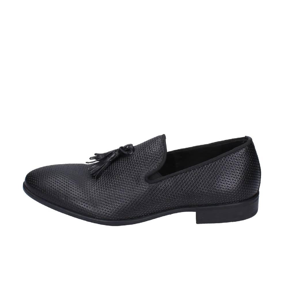 scarpe uomo EVEET mocassini nero pelle EZ224 Fino Al -60%