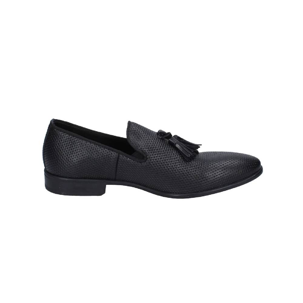 scarpe uomo EVEET mocassini nero pelle EZ224 Fino Al -60%