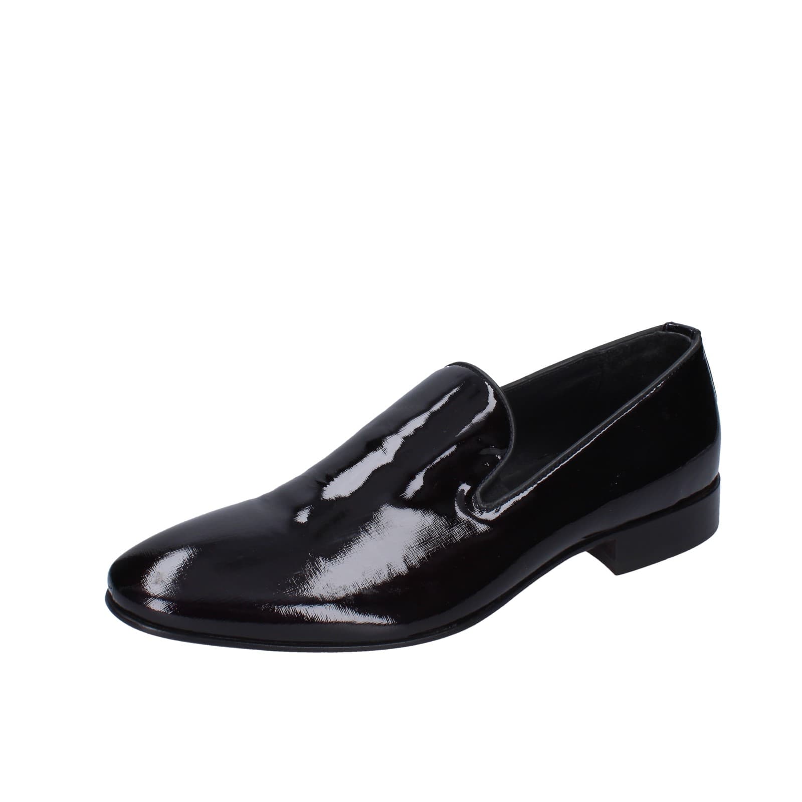 scarpe uomo EVEET mocassini nero vernice EZ238