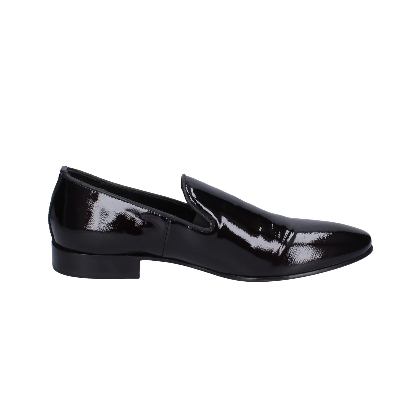 scarpe uomo EVEET mocassini nero vernice EZ238 Shopping Online