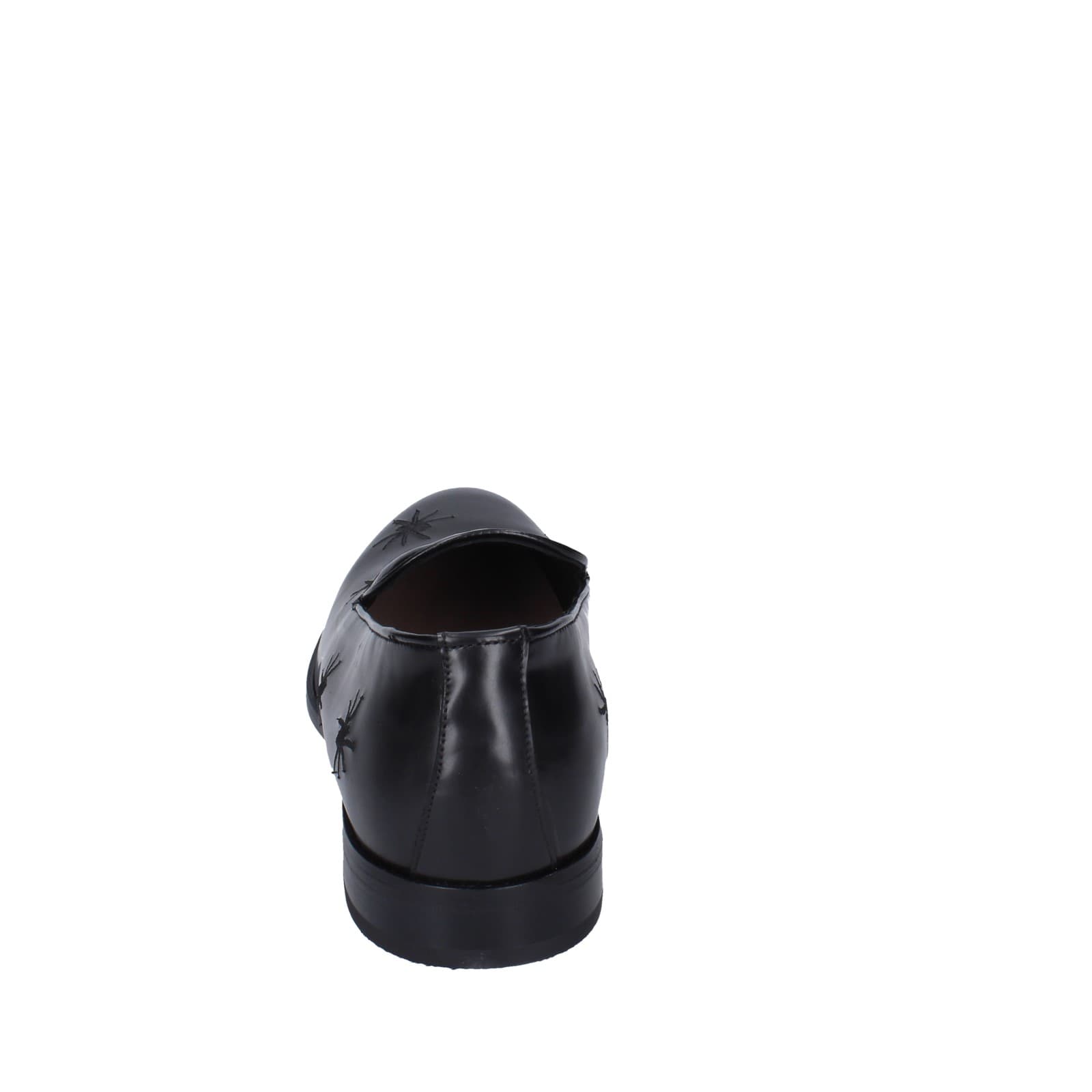 scarpe uomo EVEET mocassini nero pelle EZ231 Prezzo Ridotto