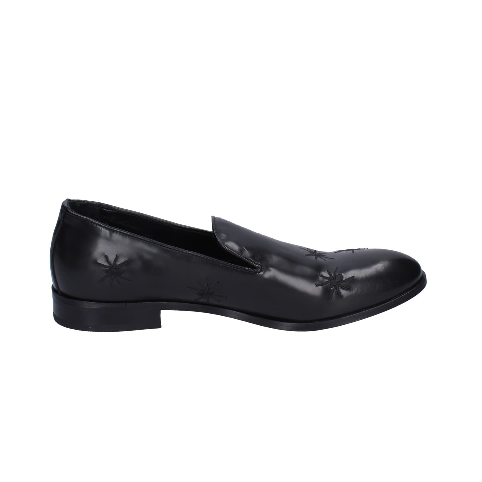 scarpe uomo EVEET mocassini nero pelle EZ231 Prezzo Ridotto
