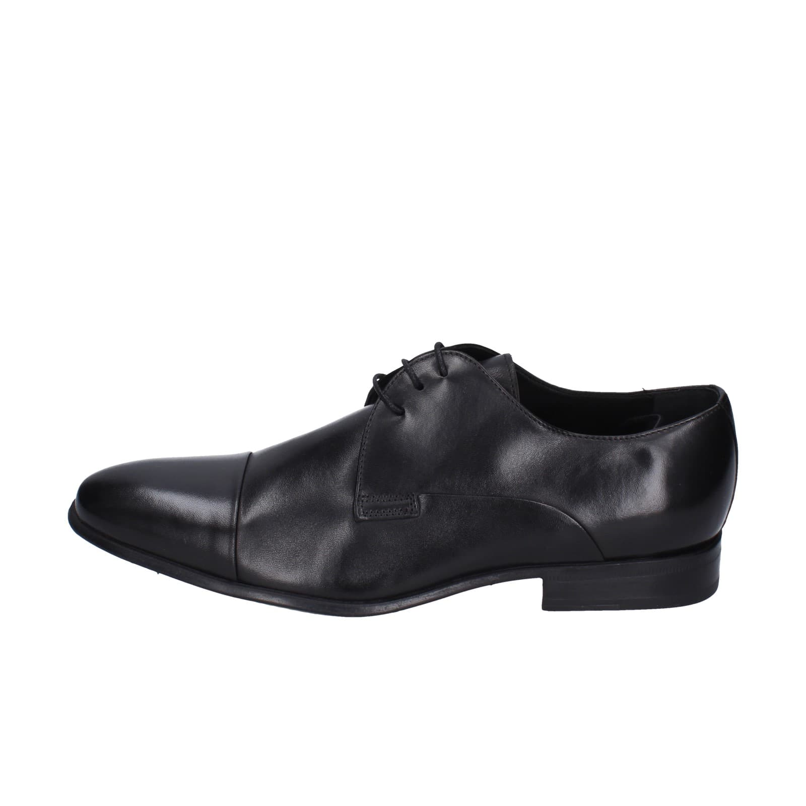 scarpe uomo STEFANO BRANCHINI classiche nero pelle EZ842 Outlet
