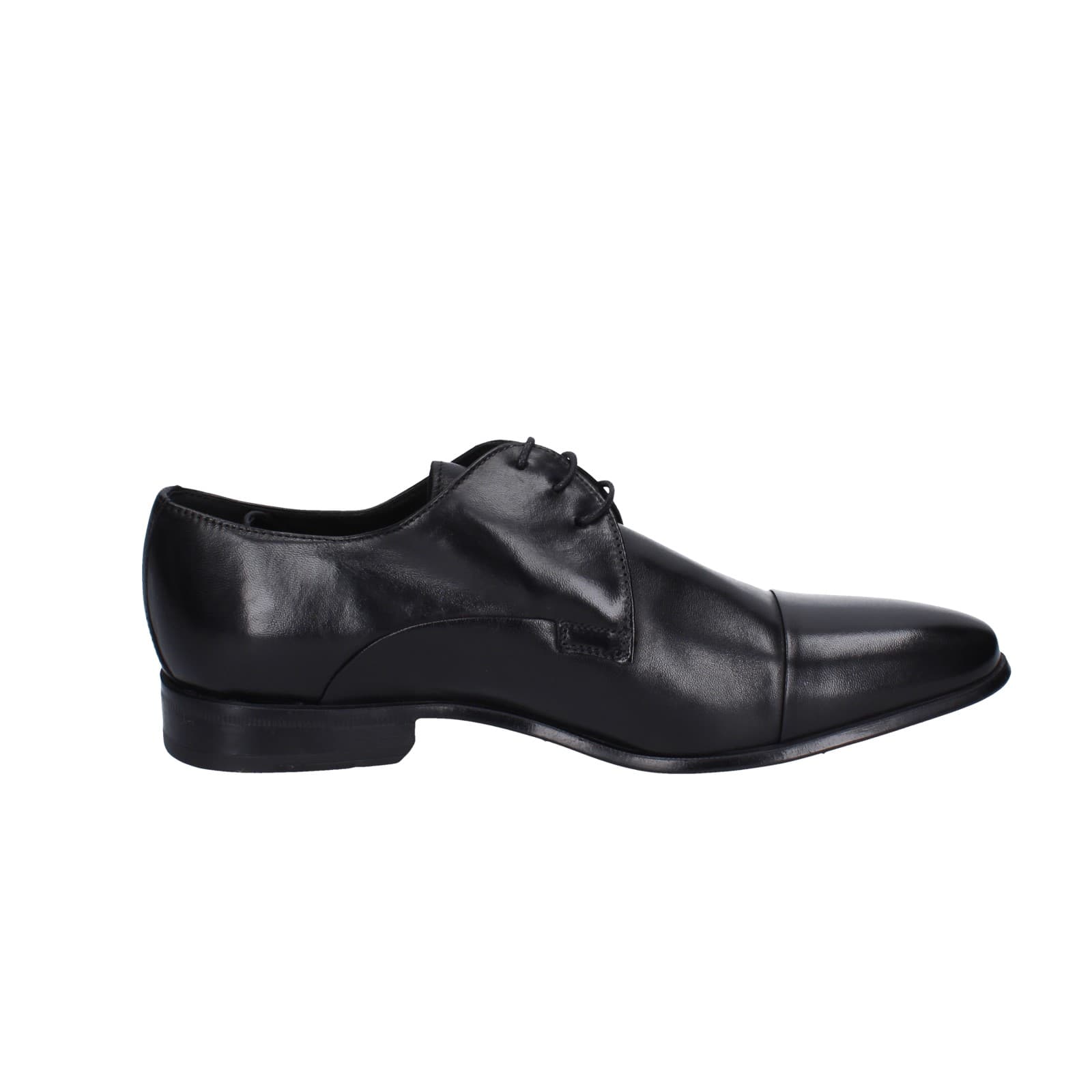 scarpe uomo STEFANO BRANCHINI classiche nero pelle EZ842 Outlet