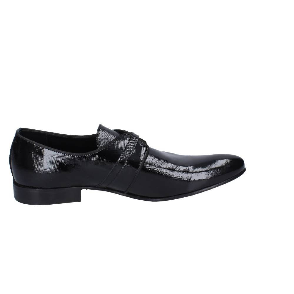 scarpe uomo EVEET classiche nero vernice 14023 EZ121 In Vendita