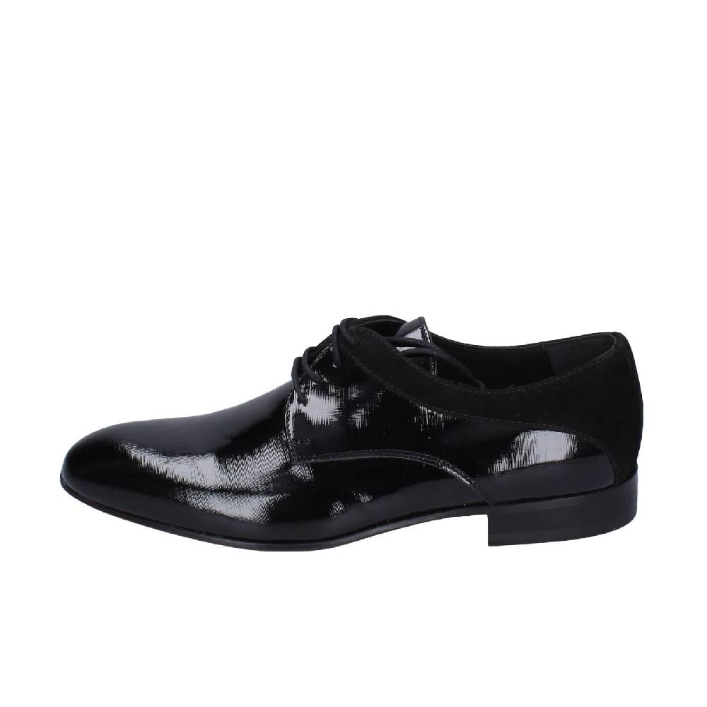 scarpe uomo EVEET classiche nero vernice velluto 15010 EZ120 Saldi