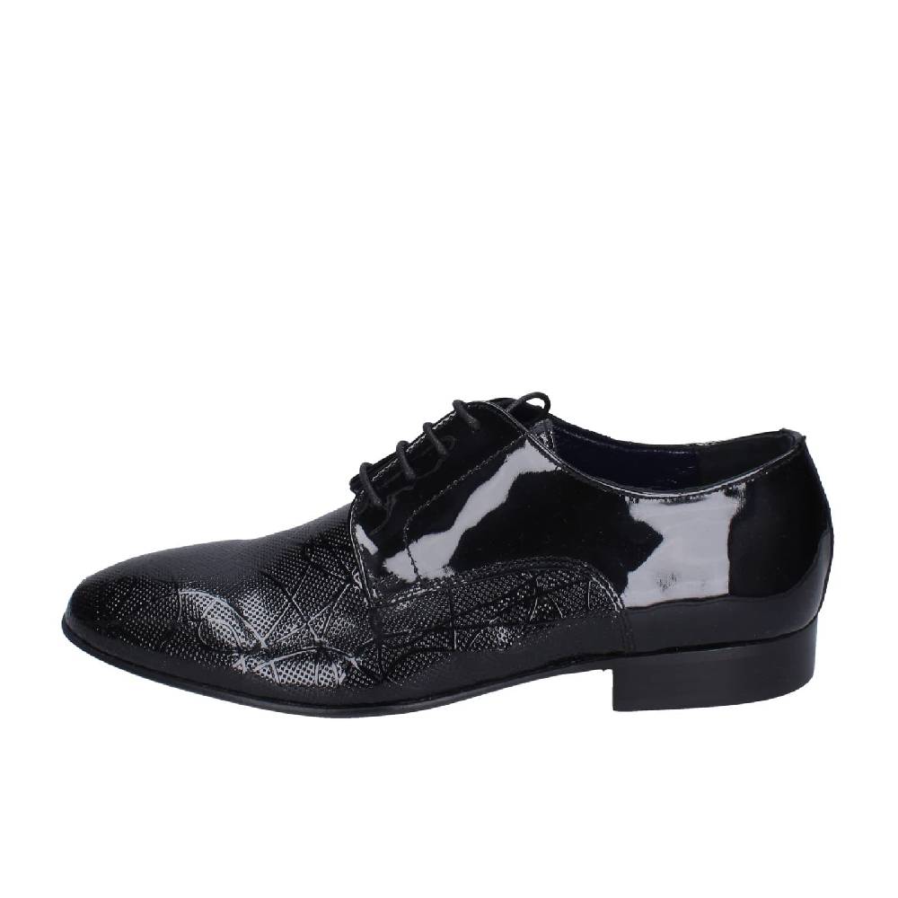 scarpe uomo EVEET classiche nero vernice EZ118 Offerte