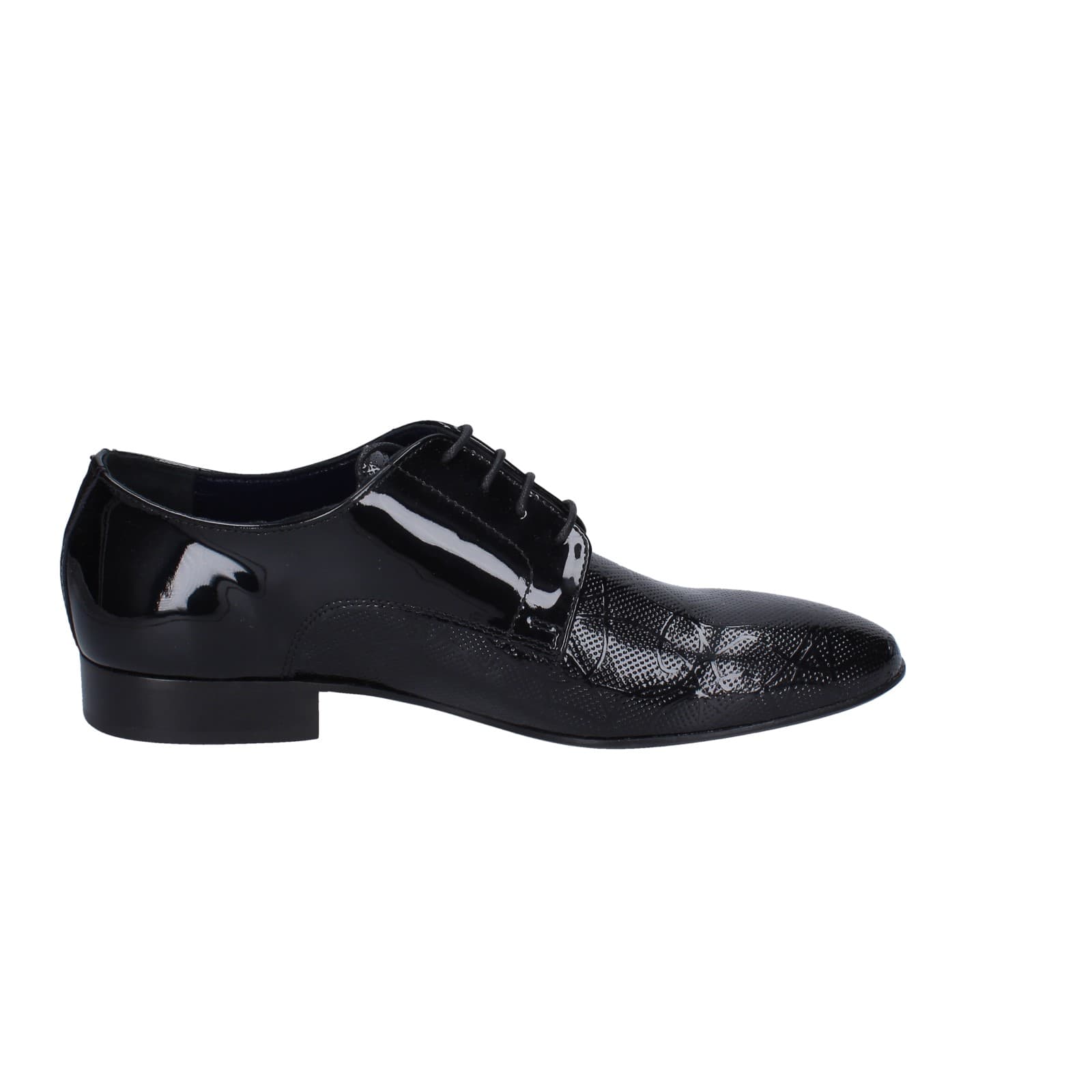 scarpe uomo EVEET classiche nero vernice EZ118 Offerte