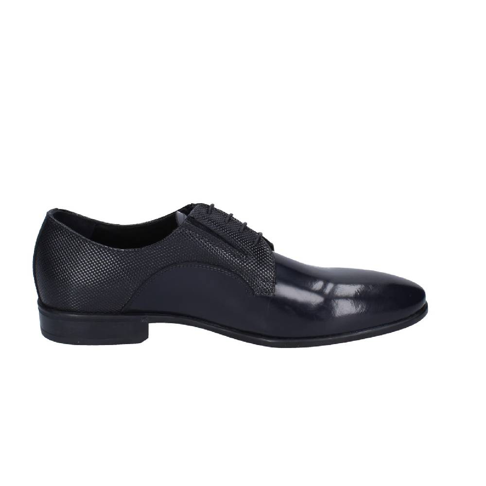 scarpe uomo EVEET classiche blu pelle lucida EZ97 Hotsell