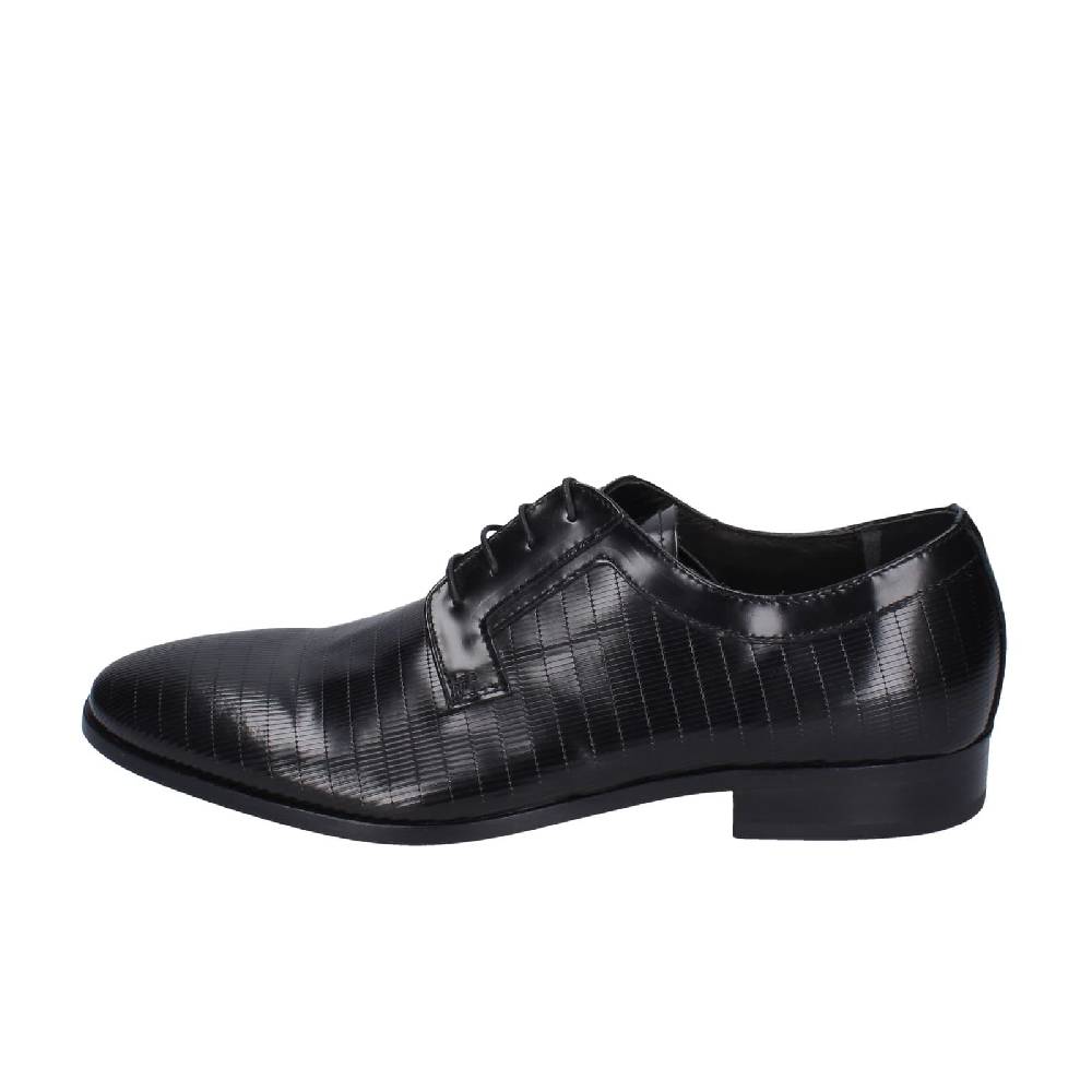 scarpe uomo EVEET classiche nero pelle EZ116 Vendita Economica